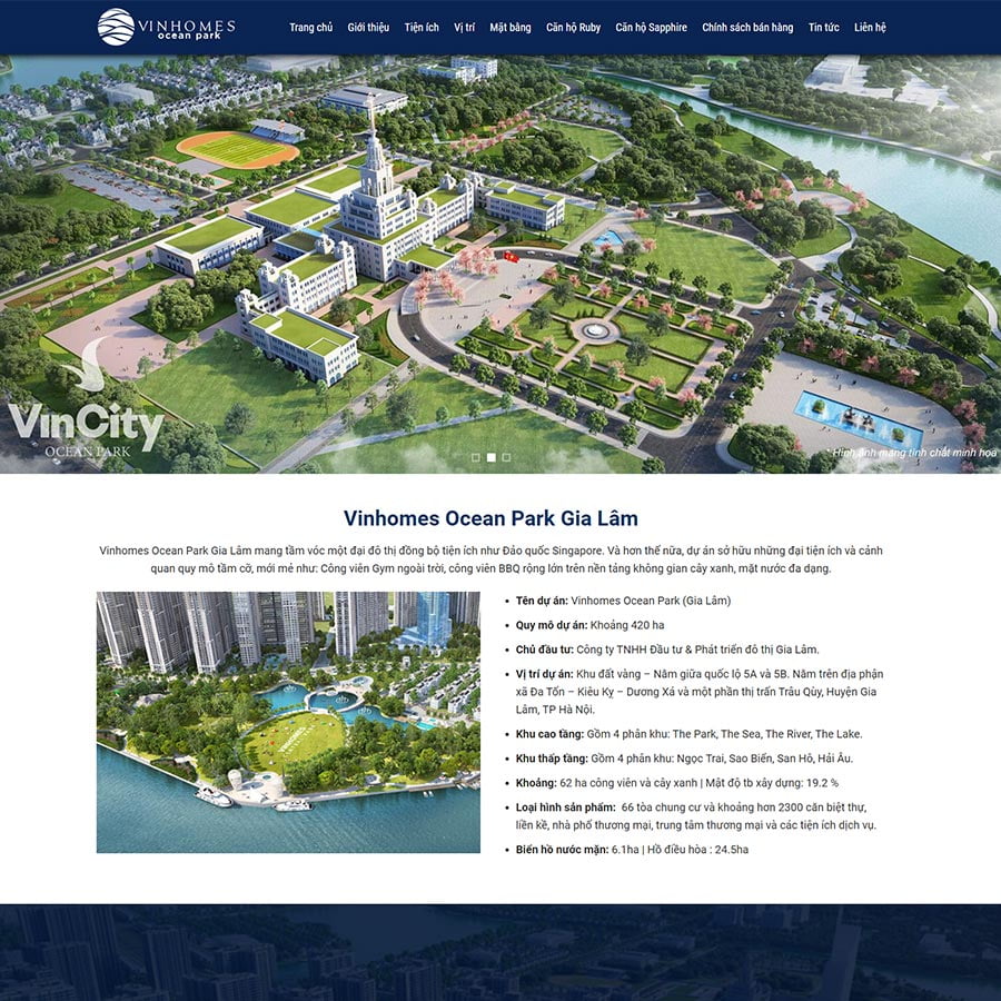 Mẫu website WordPress bất động sản 37
