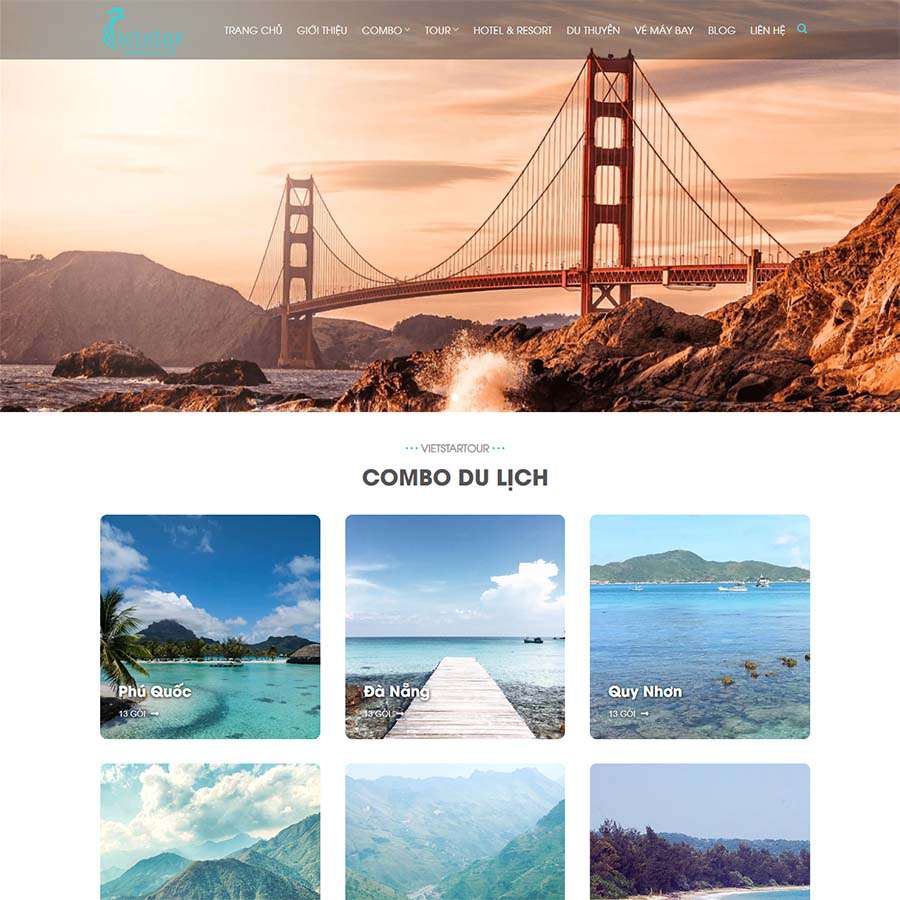Mẫu website WordPress du lịch 14