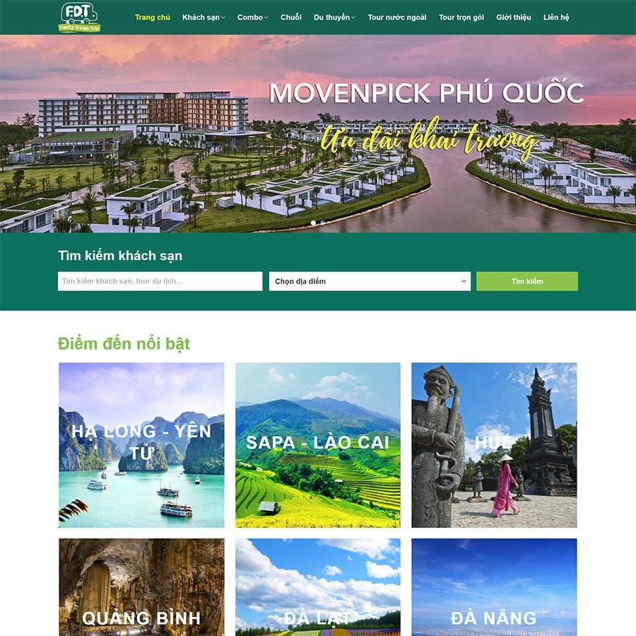 Mẫu website WordPress du lịch 19