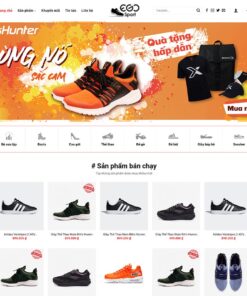 Mẫu website WordPress bán giày thể thao