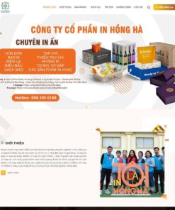 Mẫu website WordPress công ty in ấn 07