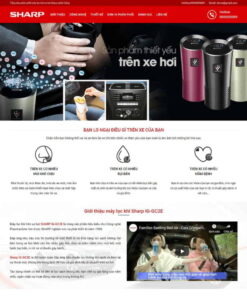 Mẫu website wordPress landing page giới thiệu máy lọc khí