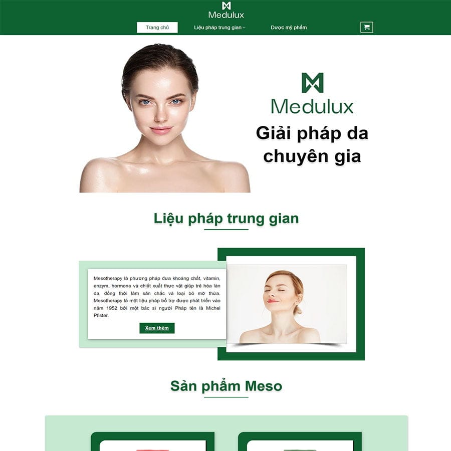 Mẫu website WordPress mỹ phẩm 11