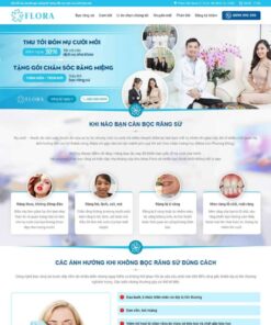 Mẫu website wordPress lading page nha khoa 02