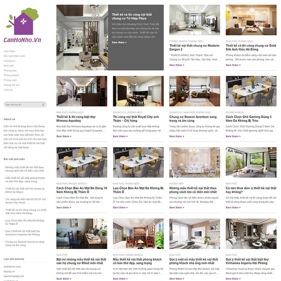 Mẫu website WordPress nội thất 41
