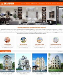 Mẫu website WordPress công ty thiết kế kiến trúc, nội thất