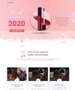 Mẫu website WordPress Lading Page bán Son Dưỡng Môi