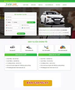 Mẫu website WordPress dịch vụ taxi 02