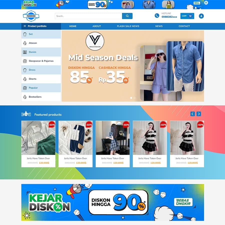 Mẫu website WordPress thời trang 10