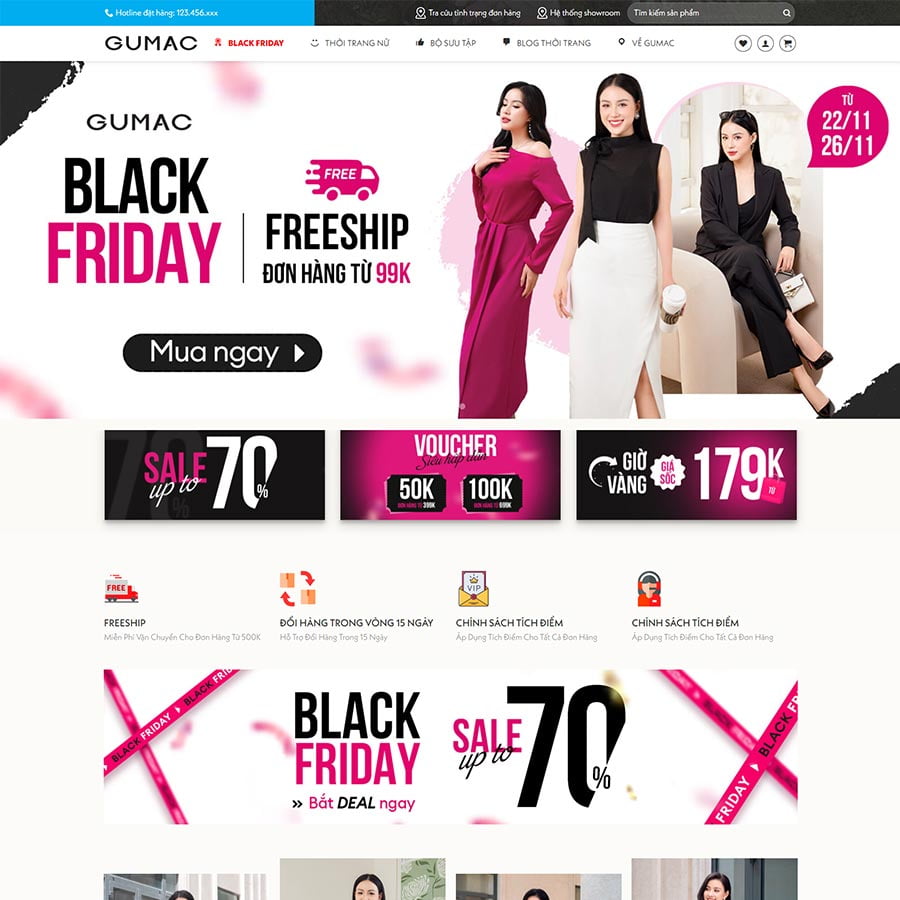 Mẫu website WordPress thời trang 19