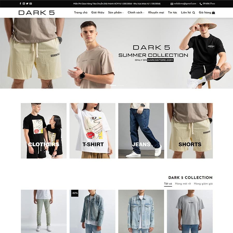 Mẫu website WordPress thời trang 08