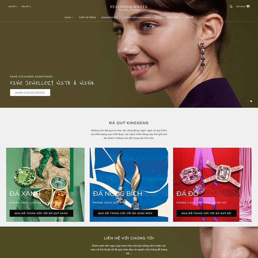 Mẫu website WordPress bán trang sức 02