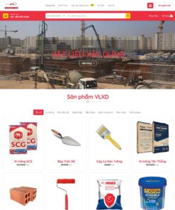 Mẫu website WordPress bán vật liệu xây dựng