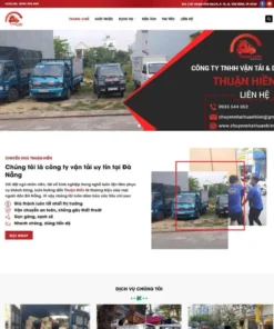 Mẫu website WordPress dịch vụ chuyển nhà