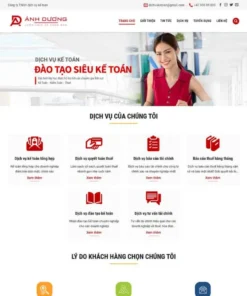 Mẫu website WordPress giới thiệu công ty dịch vụ kế toán