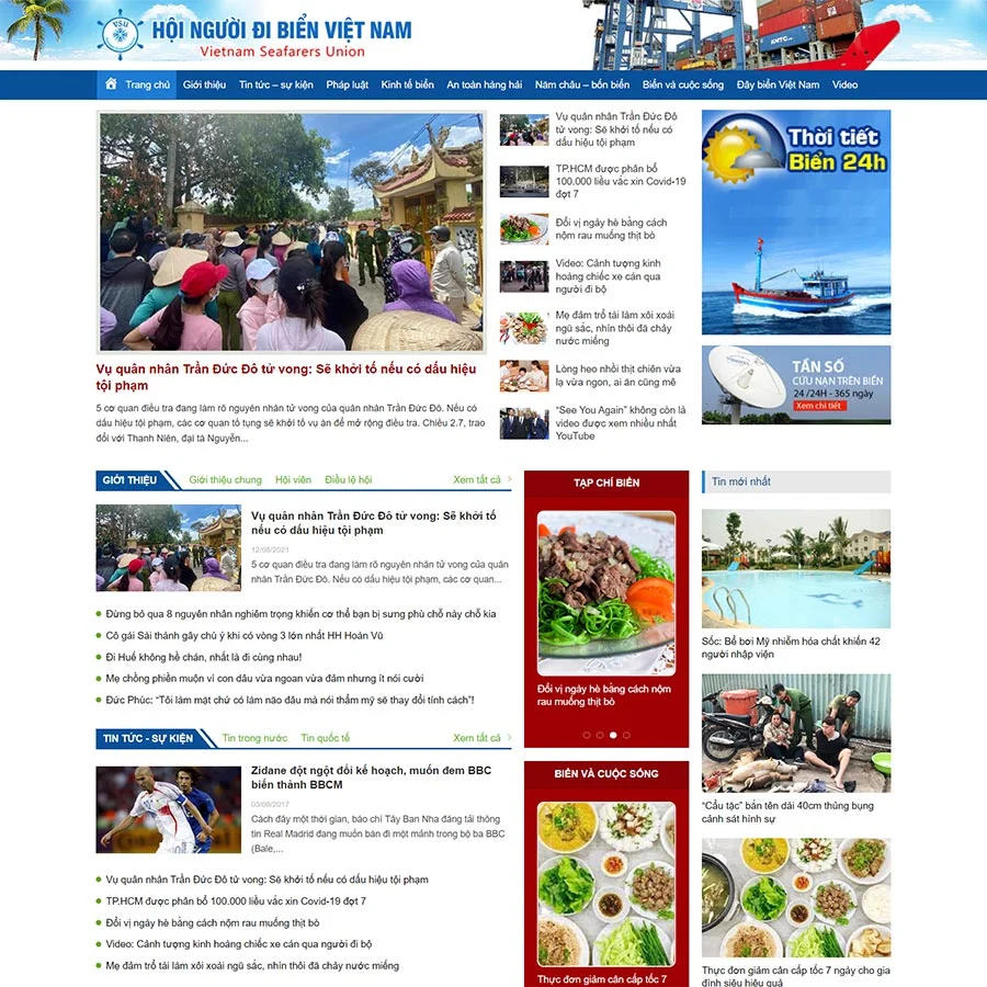 Mẫu website WordPress tin tức 22