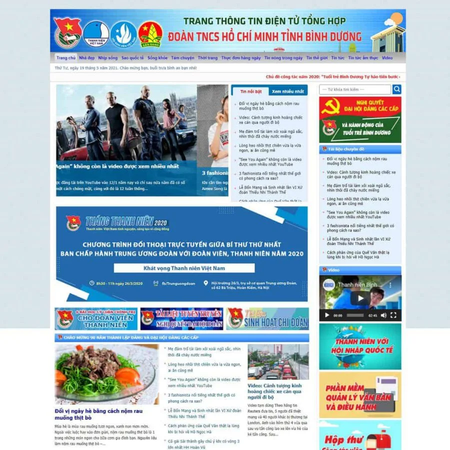 Mẫu website WordPress tin tức 09
