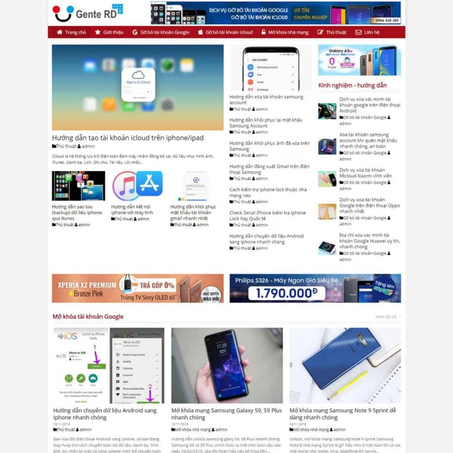 Mẫu website WordPress tin tức 03