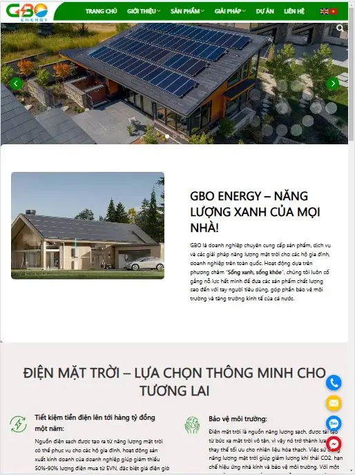 bee web du an website dien mat troi